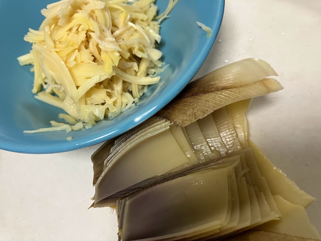 旬の筍で、シウマイ弁当に入ってる筍の角切りのヤツを真似っこしてみた~♪